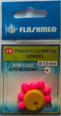 Packaging perles flottantes rondes 7,5 mm roses Flashmer