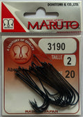 Hameçons Maruto 3190 Aberdeen Bleu taille 2 - pochette de 20